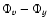 $\Phi_v -\Phi_y$
