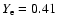$Y_{\rm e} =0.41$