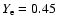 $Y_{\rm e}=0.45$
