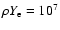 $\rho Y_{\rm e}=10^7$