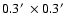 $0.3\hbox{$^\prime$ }\times0.3\hbox{$^\prime$ }$