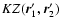 $K Z(\vec{r}_1',\vec{r}_2')$
