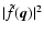 $\vert\tilde f(\vec{q})\vert^2$