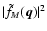 $\vert\tilde f_M(\vec{q})\vert^2$
