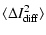 $\displaystyle \langle \Delta I_{\rm diff}^2 \rangle$