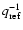 $q_{\rm ref}^{-1}$