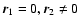 $\vec{r}_1 =0, \vec{r}_2\neq 0$