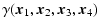 $\displaystyle \gamma (\vec{x}_1, \vec{x}_2, \vec{x}_3, \vec{x}_4)$