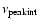 $\nu_{\rm peak int}$