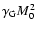 $\gamma _{\rm G}M_0^2$