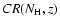 $CR(N_{\rm H},z)$