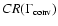 $CR(\Gamma_{\rm conv})$