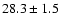 $28.3\pm1.5$