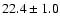 $22.4\pm1.0$