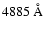 $4885~\AA$
