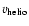 $v_{\rm helio}$