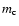 $m_{\rm c}$
