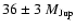 $36 \pm 3~{M_{\rm Jup}}$