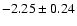 $-2.25 \pm 0.24$