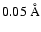 $0.05~{\rm\AA}$