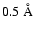 $0.5~{\rm\AA}$