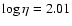 $\log\eta = 2.01$