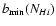 $b_{{\rm min}}(N_{H {\sc i}})$