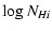 $\displaystyle \log N_{H {\sc i}}$