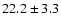 $ 22.2 \pm 3.3$