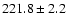 $ 221.8 \pm 2.2$