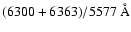 $(6300+6363)/5577~\AA$
