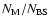 $N_{\rm M} / N_{\rm BS}$