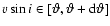 $\ensuremath{v\sin i}\in[\vartheta,\vartheta+{\rm d}\vartheta]$