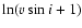 $\ln(\ensuremath{v\sin i} + 1)$