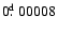 $0\hbox{$.\!\!^{\rm d}$ }00008$