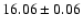 $16.06\pm0.06$