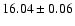 $16.04\pm0.06$