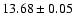 $13.68\pm0.05$