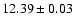 $12.39\pm0.03$