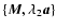 $\left\{ {{\vec{M}},\lambda _2 {\vec{a}}}
\right\}$