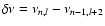 $\delta \nu = \nu_{n,l} - \nu_{n-1,l+2}$