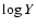 $\log Y$