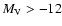 $M_{\rm V}>-12$