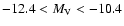 $-12.4<M_{\rm V}<-10.4$