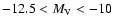 $-12.5<M_{\rm V}<-10$