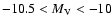 $-10.5<M_{\rm V}<-10$