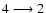 $4\longrightarrow 2$