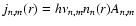 $j_{n,m}(r) = h \nu_{n,m} n_{n}(r) A_{n,m}$