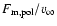 $F_{\rm m, pol}/v_{\infty}$