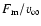 $F_{\rm m}/v_{\infty}$
